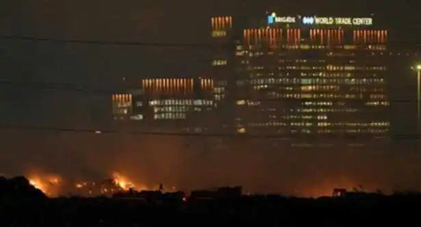 Fire at Perungudi Dump Yard